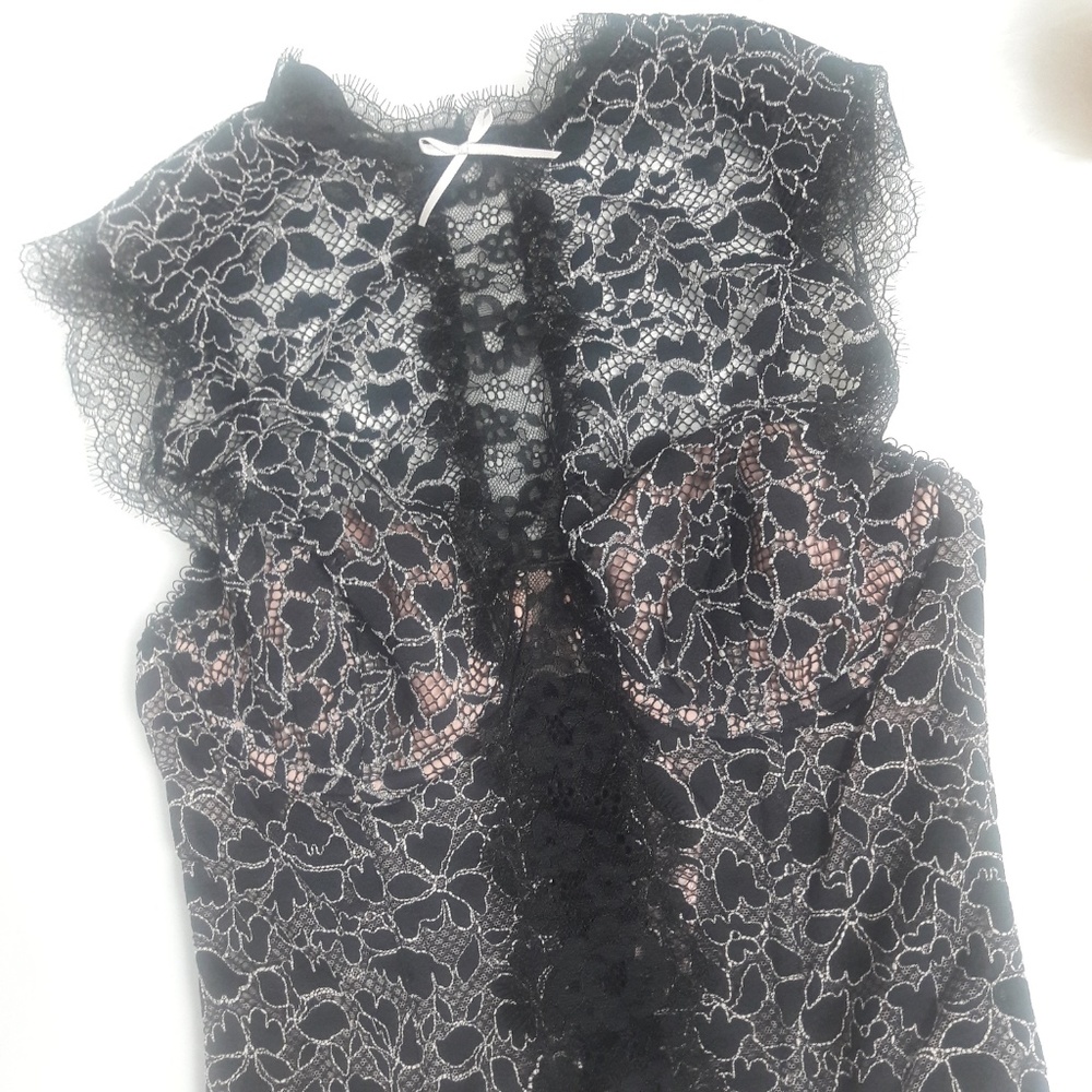 Victoria's Secret high neck lace corset - Picture 3 of 5